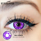 Qfdian Cosplay HD71 Purple  14.5mm 1 Pair | 1 Year