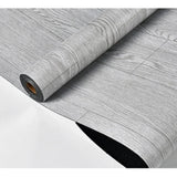 Qfdian  1PC 118.11x15.75inch Wood Grain Texture Self-adhesive Flooring Sticker Thick PVC Wallpaper Renovation Repair for Bedroom Cabinet