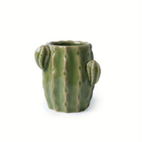 Qfdian  Cute Ceramic Cactus Toothbrush Holder Toothbrushes and Small Toiletries Organizer Multi Purpose Storage Rack Bathroom Accessorie