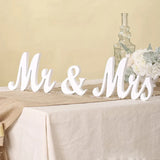 Qfdian  Wedding Decoration Mr & Mrs Wooden Letters Sign For Wedding Table Decor Home Desktop Ornaments Anniversary Event Photo Props