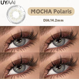 Qfdian  NEW Color Contact Lenses For Eyes Beauty Color Contact Cosmetic Beauty Natural Color Pupils Black Lens Big Eyes Green lens