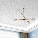 Qfdian 70 * 70cm ceiling wallpaper wall sticker 3D brick self-adhesive waterproof and moisture-proof  foam wallpaper home decoration