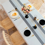 Qfdian  ‌Nordic Tablecloth Waterproof and Easy To Clean Rectangular Household Dining Table Cloth Simple Dustproof and Wear-resistant