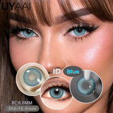 Qfdian  Contact Lenses Beauty Color Contact Blue Eye Color Lenses Natual Black Lenses Woman Accesories Natural Contact Lenses