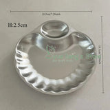 Qfdian French Retro Shell Shape Decorative Plate 304 Stainless Steel French Fries Fried Chicken Snack Plate Home Storage