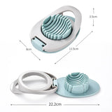 Qfdian Multifunction Egg Slicers Section Cutter Divider Plastic Egg Splitter Cut Egg Device Creative Egg Cutter Tools Kitchen Gadget