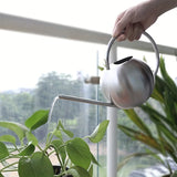 Qfdian  Stainless Steel Garden Watering Cans for Flowers Handheld Spherical Shape Watering Cans Vegetable Garden Funnel Watering Plants