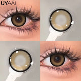 Qfdian  Color Contact Lenses Black Lens For Eye Cosmetic Woman accesories Blue Eyes Contact Makeup Beauty Colorcon Water Light
