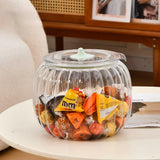 Qfdian  Halloween Candy Jar Desktop Decoration Kitchen Pumpkin Sealed Jar Moisture-proof with Lid Multifunctional Pet Food Storage Box