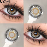 Qfdian  Contact lenses Makeup Color Contacts Lens Colorcon Water Light Cosmetics Blue Eyes Lens Beauty Green Pupils Fashion Eyes