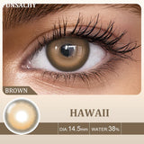 Qfdian  2pcs Colored Contact Lenses for Eyes Natural Brown Lens Gray Lens Eye Contacts Cosmetic Beauty Pupil High Quality Lens