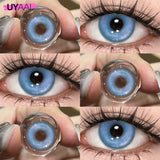 Qfdian Colorful Colored Lenses 1 Pair Blue Eye Contacts Anime Purple Lenses Korean Style y2k Colorcon Pink Cosmetic Color Lenses