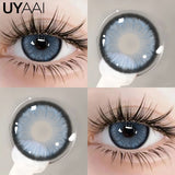Qfdian NEW Blue Eye Color Lens 1 Pair Green Colored Pupils for Eyes Natural y2k Fashion Lenses Korean Style Colorcon Eye Contacts