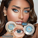 Qfdian  Contact Lenses Beauty Color Contact Blue Eye Color Lenses Natual Black Lenses Woman Accesories Natural Contact Lenses