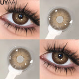 Qfdian  Contact lenses Makeup Color Contacts Lens Colorcon Water Light Cosmetics Blue Eyes Lens Beauty Green Pupils Fashion Eyes