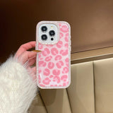 Qfdian Leopard phone case for iphone 15pro 14 13 15 16 pro max 14promax 16Pro 13promax 15promax ins 3d diamond simple fundas shell