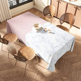 Qfdian  Waterproof Tablecloth Washable Modern Farmhouse Dining Table Cover Rectangle for Kitchen Party Wedding Decor