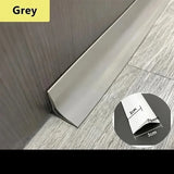 Qfdian  1pc 2m/78.74in Self-Adhesive Wall Inner Corner Skirting Line Can Hide Network Cable Ceiling Caulk Decoration Tape Wall Strip PVC