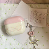 [Leo] cute pink cover colored star wings with pendant for apple AirPods pro2 earphone cover airpods4/3 generation new soft