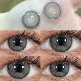 Qfdian Colored Contact Lenses Myopia Lenses with Diopters Cosmetic Contact Lens Wholesale 100 pcs Yearly Eye Beautiful Pupil Makeup