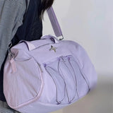 Qfdian  Vintage Y2k Aesthetic Simple Gym Bags Women Casual Shoulder Underarm Bag Grunge All Match Trendy Handbags Crossbody Streetwear