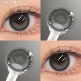 Qfdian  1 Pair Colorcon Korean Lenses Color Contact Lenses For Eyes Lenses Natural Lens Cosmetic Contact Lens Fashion Pupils