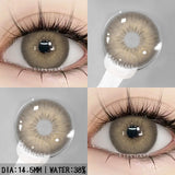 Qfdian Colorful Contact Lenses for Eyes 1pair Fashion Blue Eye Contacts Brown Lenses Gray Pupils Yearly Cosmetic Green Lenses