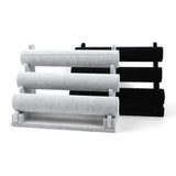 Qfdian  3Layer Velvet Jewelry Holder Multifunctional Space Saving Bracelet Chain Watch T-Bar Rack Retro Large Capacity Jewelry Organizer