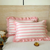 Qfdian  Cotton Lace Pillow Cover One Pair 48x74cm Pillow Core Inner Liner Washable Bedroom Decoration Pillow Case Bedding Accessories