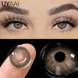 Qfdian Hot Sales Colored Pupils for Eyes Green Eye Lenses 1 Pair Blue Colored Contacts Brown Natural Fashion Lenses Beauty Lense