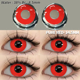 Qfdian 1 Pair Fashion Pink Cosplay Anime Lenses Color Contact Lenses for Eyes Cosmetics Purple Lenses Yearly Eye Contact Lens