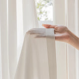 Qfdian Window Curtain Chiffon Partition Tulle for Living Room Bedroom Houses decor Waterproof Uv protection Curtain Hook