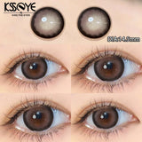 Qfdian 1Pair Natural Contact Lenses for Eyes Myopia Prescription Eyes Color Contact Lenses Beauty Pupil Yearly Use