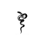 Qfdian  Snake Tattoo Sticker Waterproof Temporary Tattoo for Women Minimalist Design Body Art
