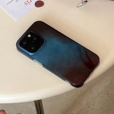 Qfdian Korea Advanced Feeling IMD Mobile Phone Back Cover Fall Protection Case for iPhone 16 15 14 13 12 Pro Max Soft Silicone Bumper