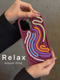 Qfdian Funny Sensory Activity Board Silicone Decompression Phone Case For iPhone 16 15 14 13 12 11 Pro Max Soft Back Cover