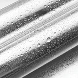 Qfdian Waterproof stainless steel 40cm metal brushed silver wall sticker kitchen living room refrigerator countertop adhesive wallpaper