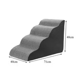 Qfdian  Puppy Stairs Soft Ladder Dogs Pets Sofa Bed Ramp Ramp for Dogs Protecting Pet Joint Safety Stairs Elderly Dog Steps Pet Supplies