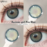 Qfdian  Fashion1 Pair  Color Contact Lenses High Quality Lenses Blue Myopia Lenses Makeup Gradient Lenses