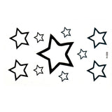Qfdian  Star  Waterproof Temporary Tattoos Sticker Finger Flash  Tatoo Fake Tattoo Stickers Liberty
