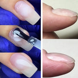 MSHARE Clear Rubber Base Gel Coat Thicker Nails Strengthen Alignment Base Soak Off 250ML Level Up