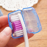 Qfdian 5pcs Travel Toothbrush Head Cover Toothbrush Caps Toothbrush Protective Caps Hike Case Brush Germproof Protector Random Color