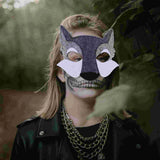 6 Pcs Non-woven Felt Surface Halloween Accessory Prop Animal Mask Aldult Masks for Adults Props Wolf Party Decorations