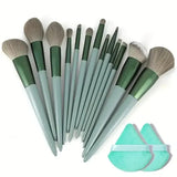 Qfdian Makeup Brush Set Soft Fluffy Professiona Cosmetic Foundation Powder Eyeshadow Kabuki Blending Make Up Brush Beauty Tool Makeup