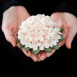 Qfdian  Ceramics Hydrangea Flower Aroma Holder Incense Holder Teahouse Incense Burner Ornament Reed Diffuser Stand Home Fragrance Gifts