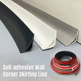 Qfdian  1pc 2m/78.74in Self-Adhesive Wall Inner Corner Skirting Line Can Hide Network Cable Ceiling Caulk Decoration Tape Wall Strip PVC