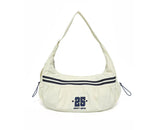 Qfdian 2025 New Trendy Striped Handbags Casual Men Women Outdoor Sports Crossbody Bag Y2k Aesthetic Ins All Match Travel Shoulder Bags