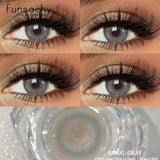 Qfdian  1 Pair Natural Fashion Colored Contact Lenses for Eyes Brown Pupils Gray Contact Lenses Cosmetic Lens New Pupil Yearly