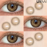 Qfdian  Color Contact Lenses Beauty Blue Lens Makeup Colorcon Fashion Natural Black Eyes Lens Natural Brown Lenses Fashion Lens