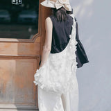 Qfdian  Luxury Design Gauze Fairy Shoulder Bag Women Y2k Aesthetic Elegant Handbags Casual Y2k Aesthetic All Match Crossbody Bags Trendy